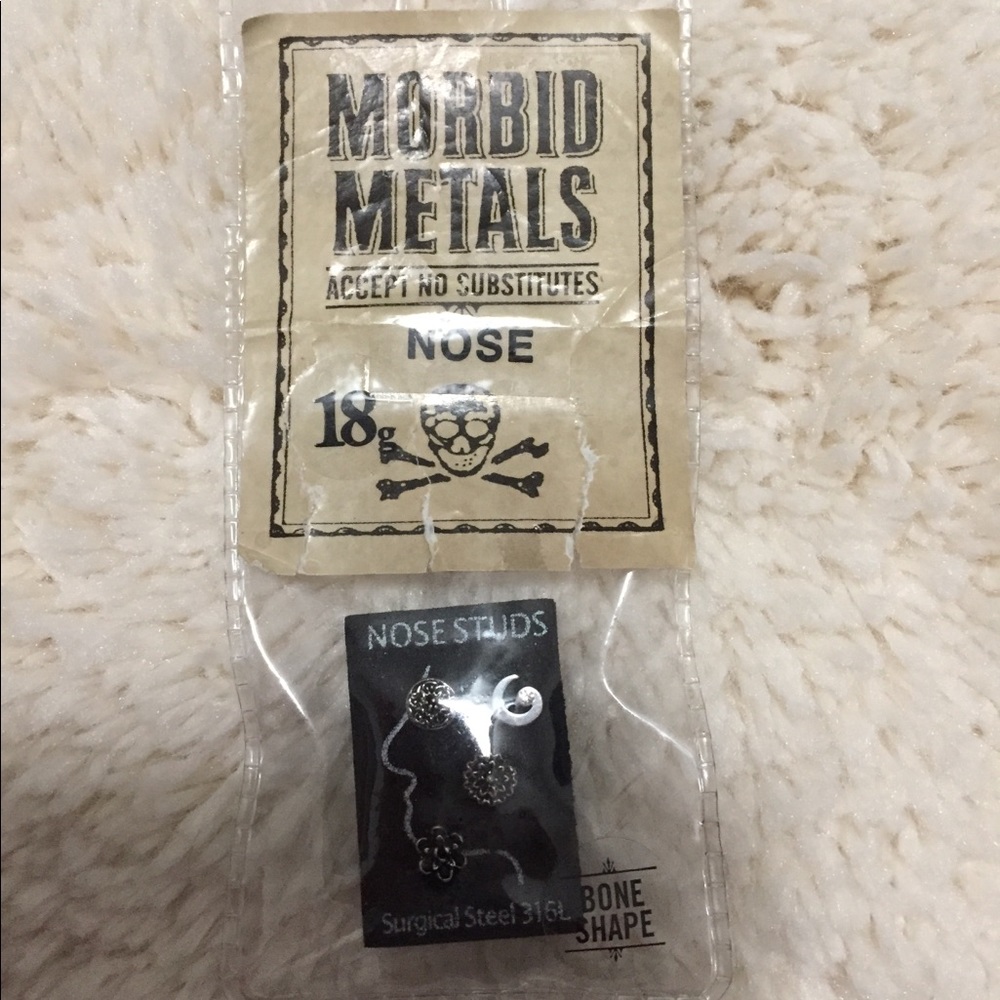 Morbid Metals Nose Piercing Jewelry - Picture 2 of 4